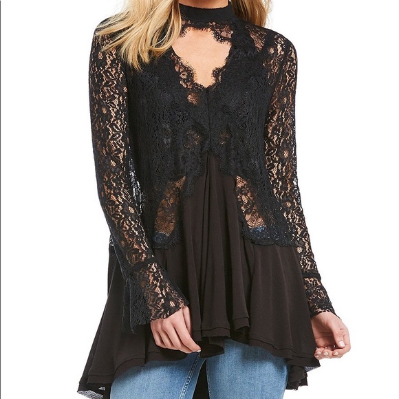 Free People Tops - Tale Tell Mock Neck Tunic Dress